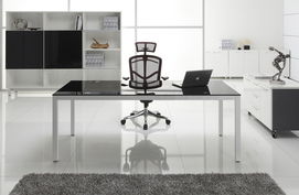 品质与环保兼顾 深圳东方华奥办公家具厂的玻璃行政办公桌